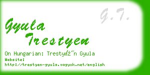 gyula trestyen business card